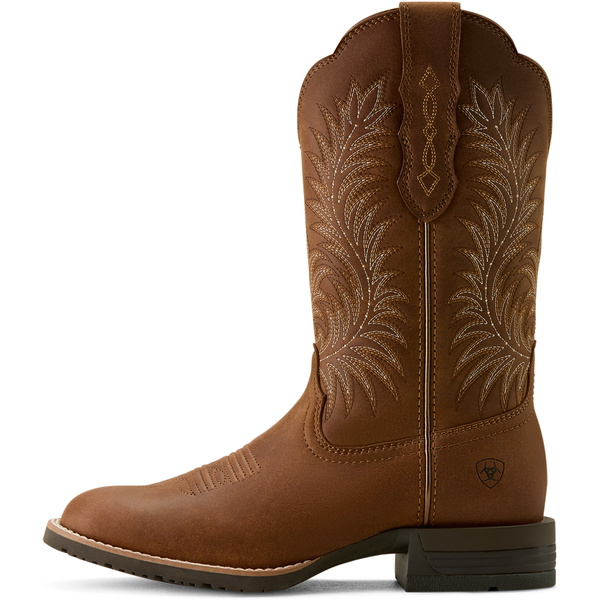 2026 Ariat Womens Hybrid Ranchward W Toe Western Boot 10063901 - Frontier Brown